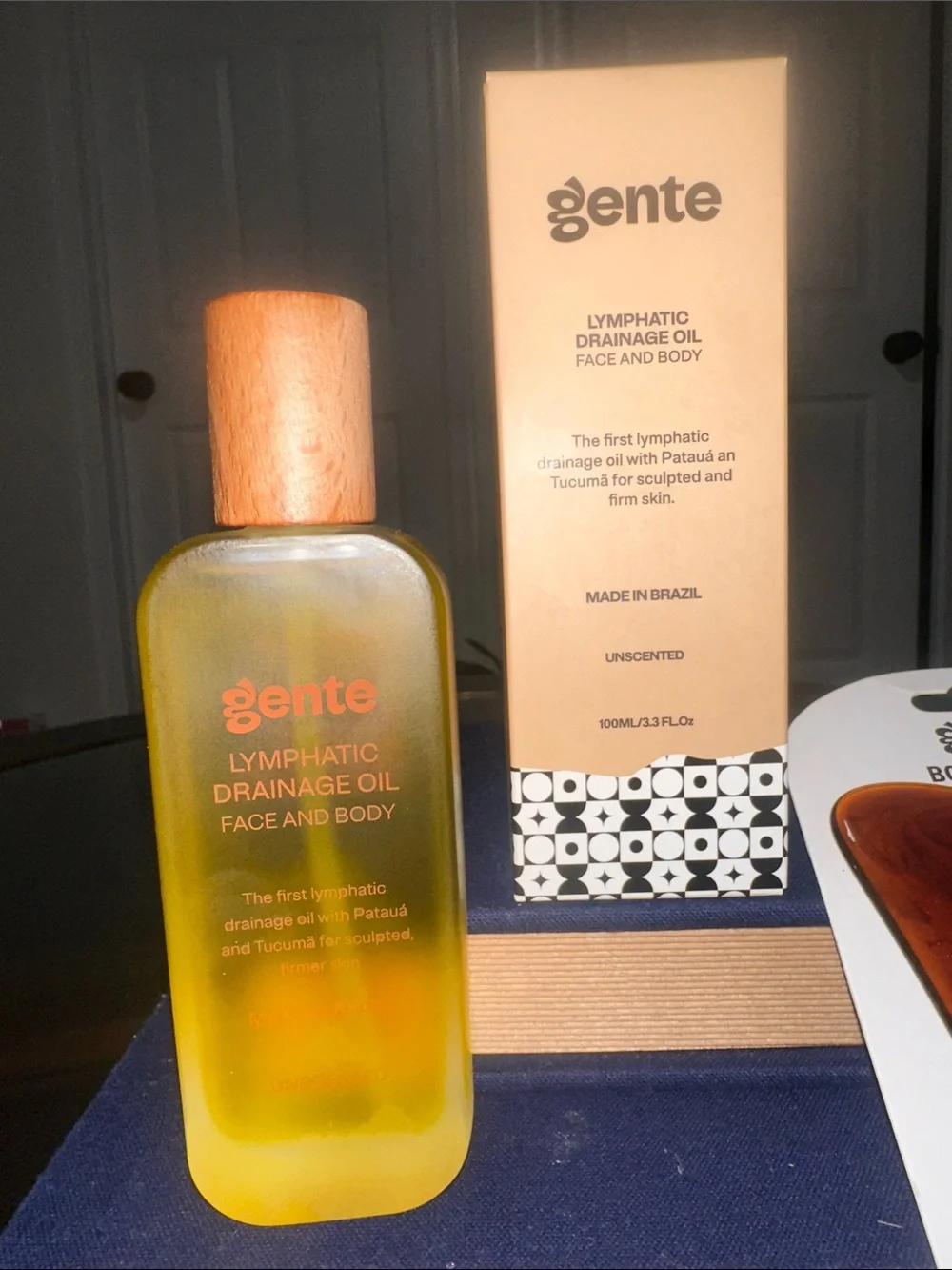 Amber Lymphatic Drainage Oil & Body Gua Sha Set - Amber